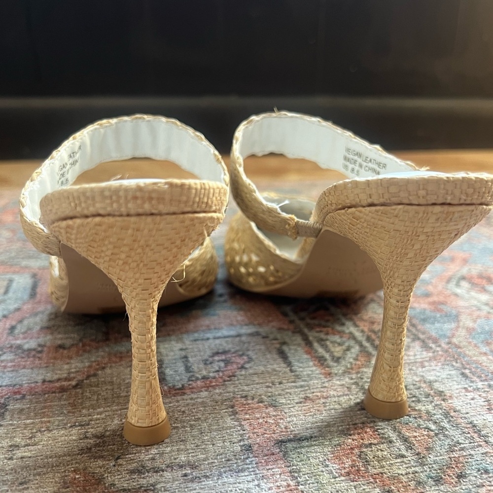 NWOT Freshly Picked Raffia Pointed Toe Mule - Picture 5 of 9